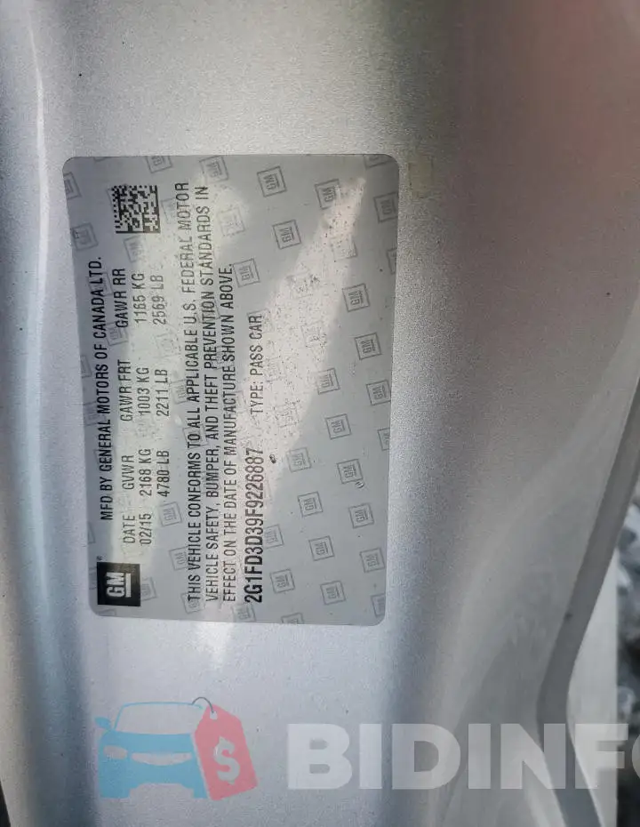 2G1FD3D39F9226887 Photo# 12