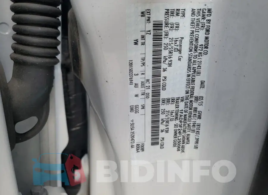 1FADP3F24FL250068 Photo# 12