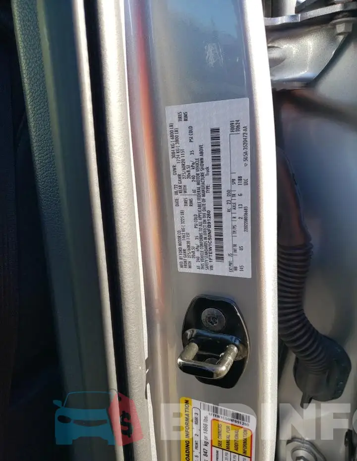 1FTEW1C50NFB91280 Photo# 12