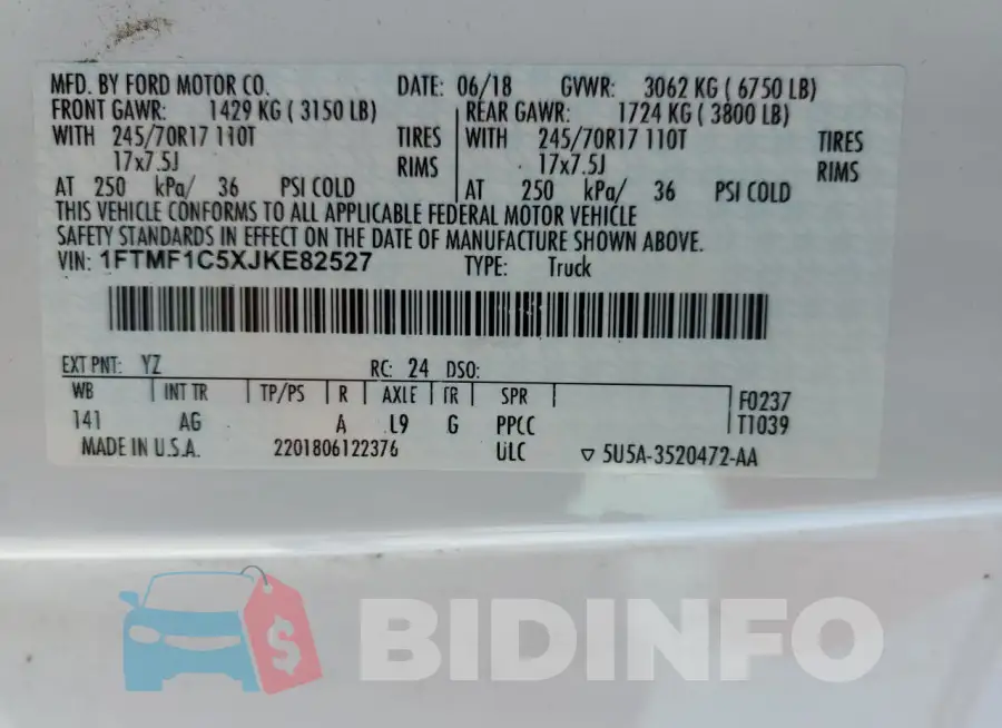 1FTMF1C5XJKE82527 Photo# 12