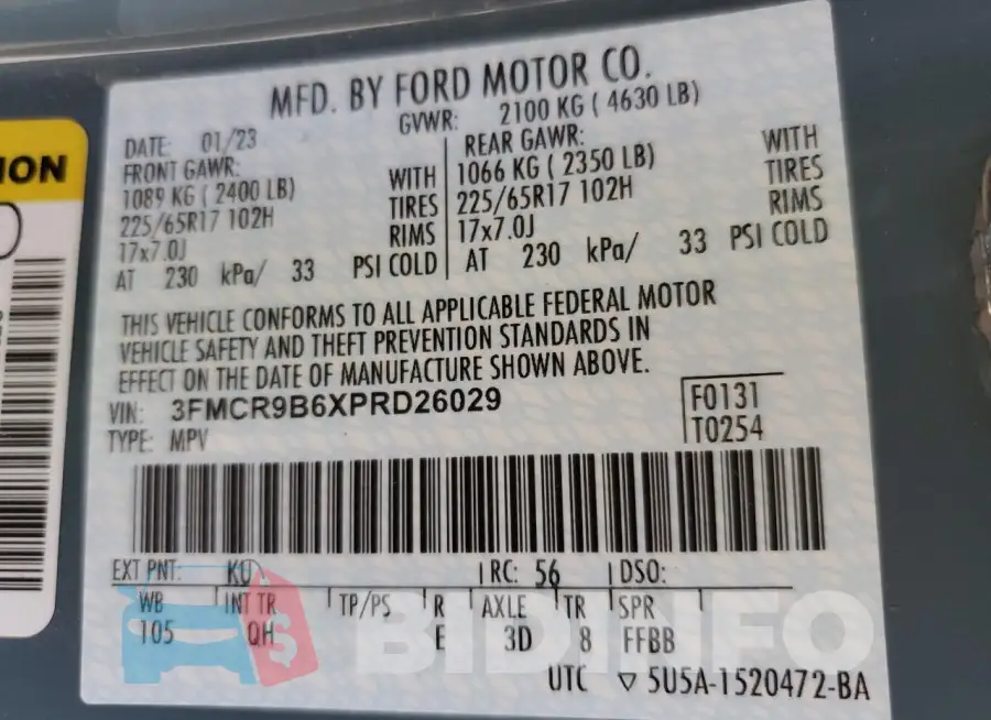 3FMCR9B6XPRD26029 Photo# 12