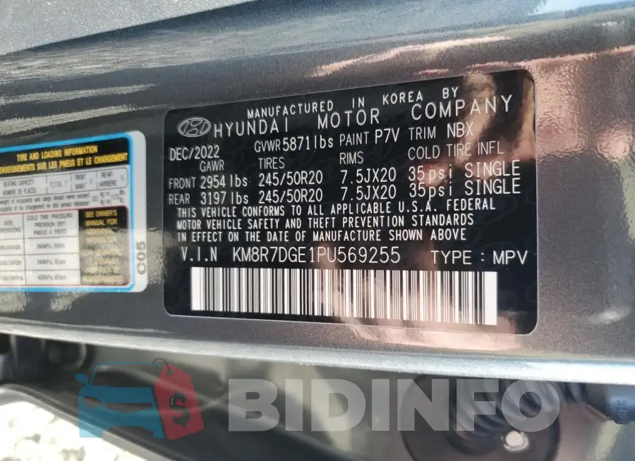 KM8R7DGE1PU569255 Photo# 13