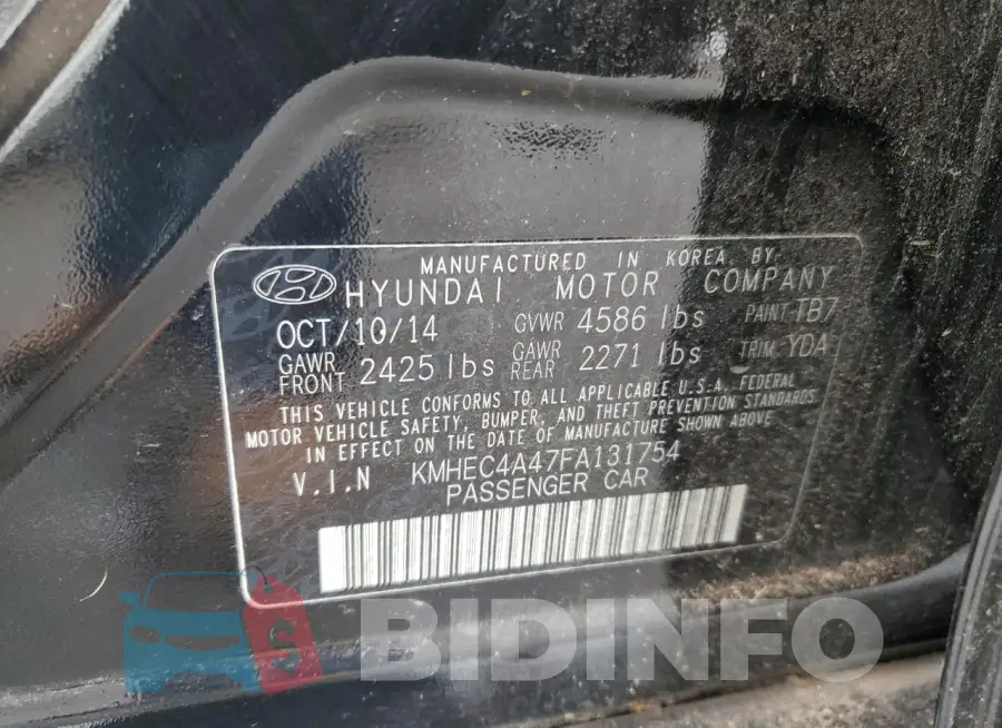 KMHEC4A47FA131754 Photo# 12