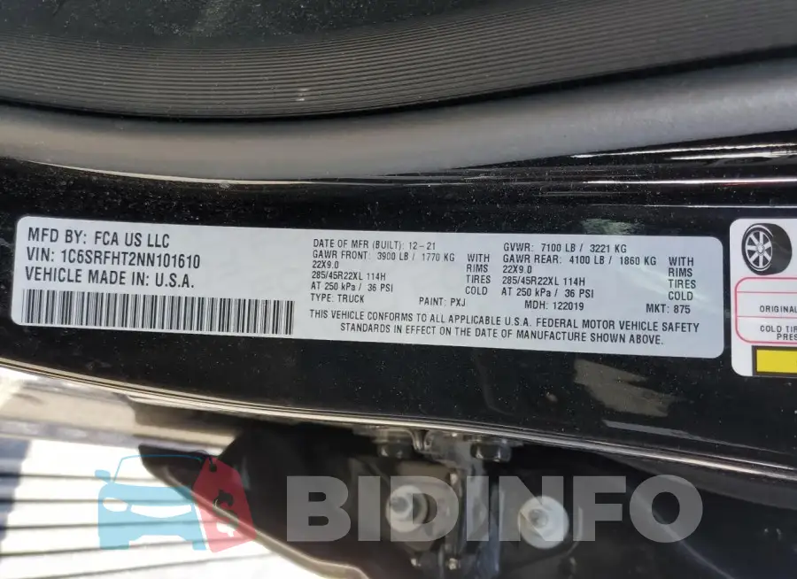 1C6SRFHT2NN101610 Photo# 12