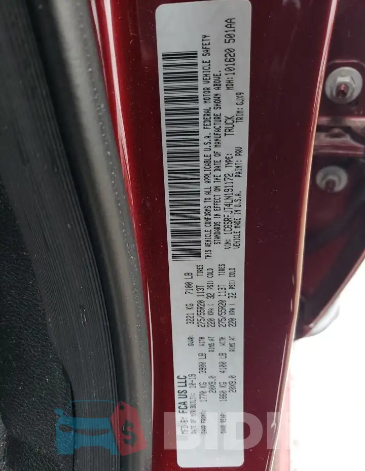 1C6SRFJT4LN191172 Photo# 12