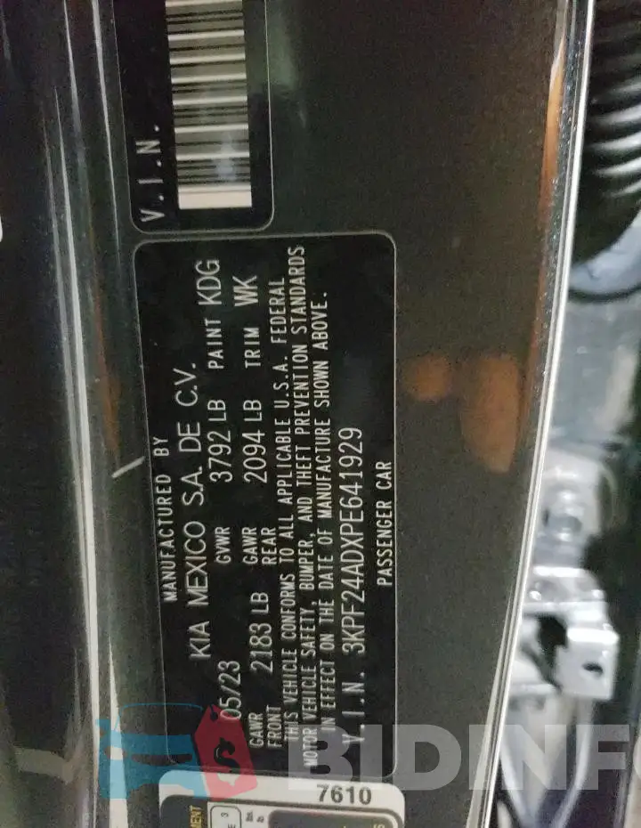 3KPF24ADXPE641929 Photo# 12