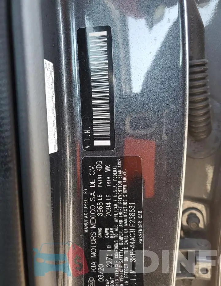 3KPF44AC3LE238631 Photo# 13