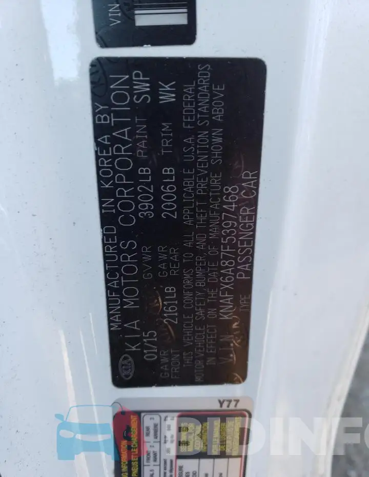 KNAFX6A87F5397468 Photo# 12