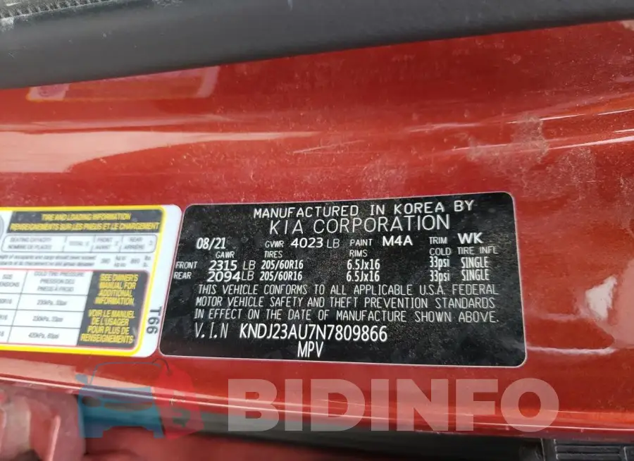 KNDJ23AU7N7809866 Photo# 13