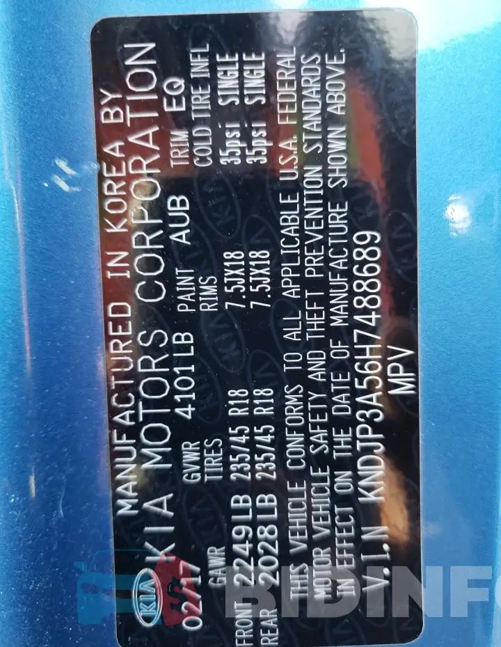 KNDJP3A56H7488689 Photo# 13
