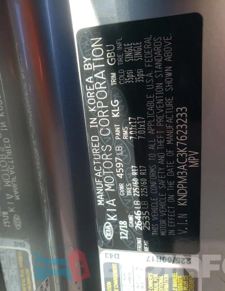 KNDPM3AC3K7623233 Photo# 13