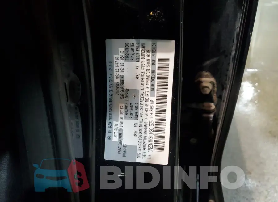 3MZBN1V34JM201575 Photo# 12