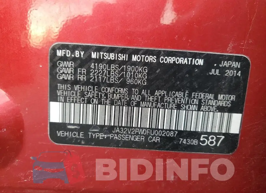 JA32V2FW0FU002087 Photo# 12