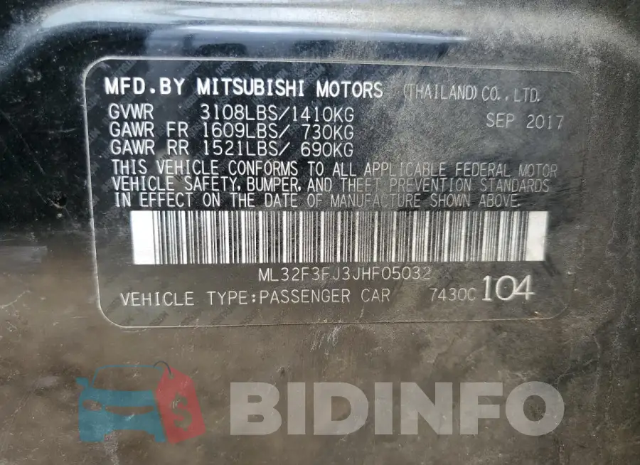 ML32F3FJ3JHF05032 Photo# 12