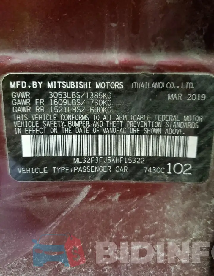 ML32F3FJ5KHF15322 Photo# 13