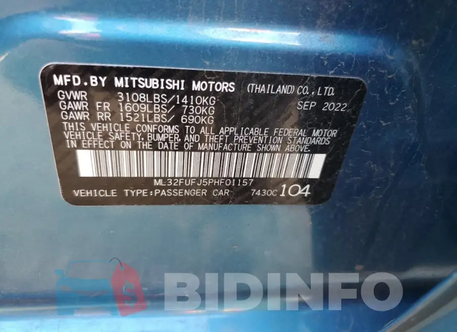 ML32FUFJ5PHF01157 Photo# 12