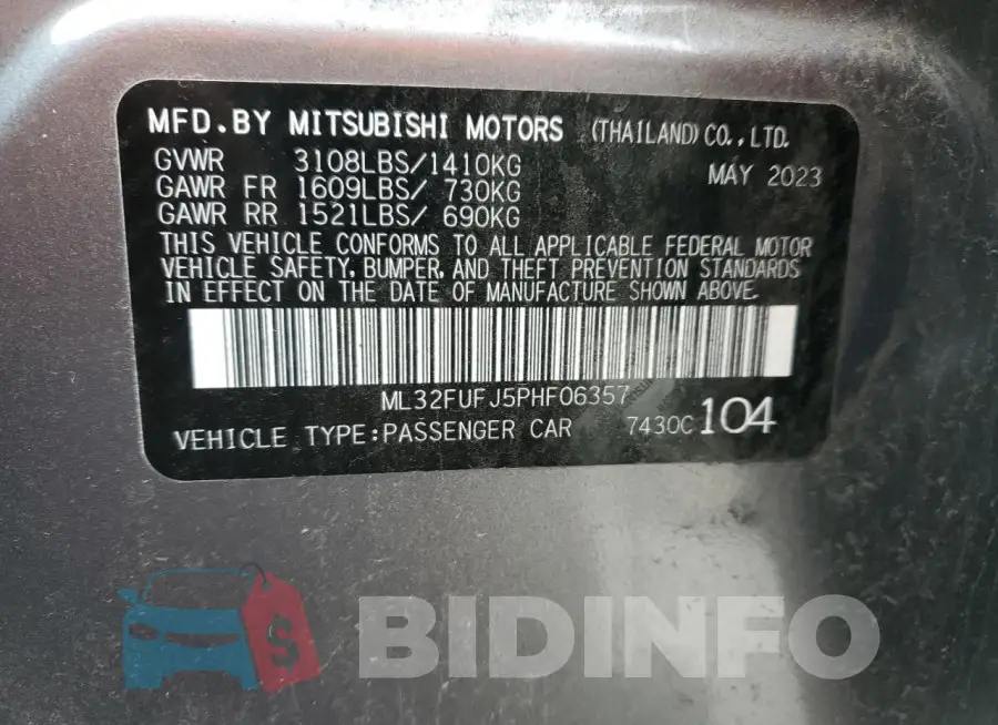 ML32FUFJ5PHF06357 Photo# 13