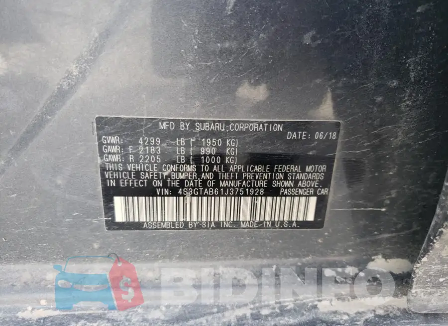 4S3GTAB61J3751928 Photo# 12