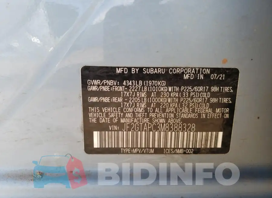 JF2GTAPC3M8388328 Photo# 12