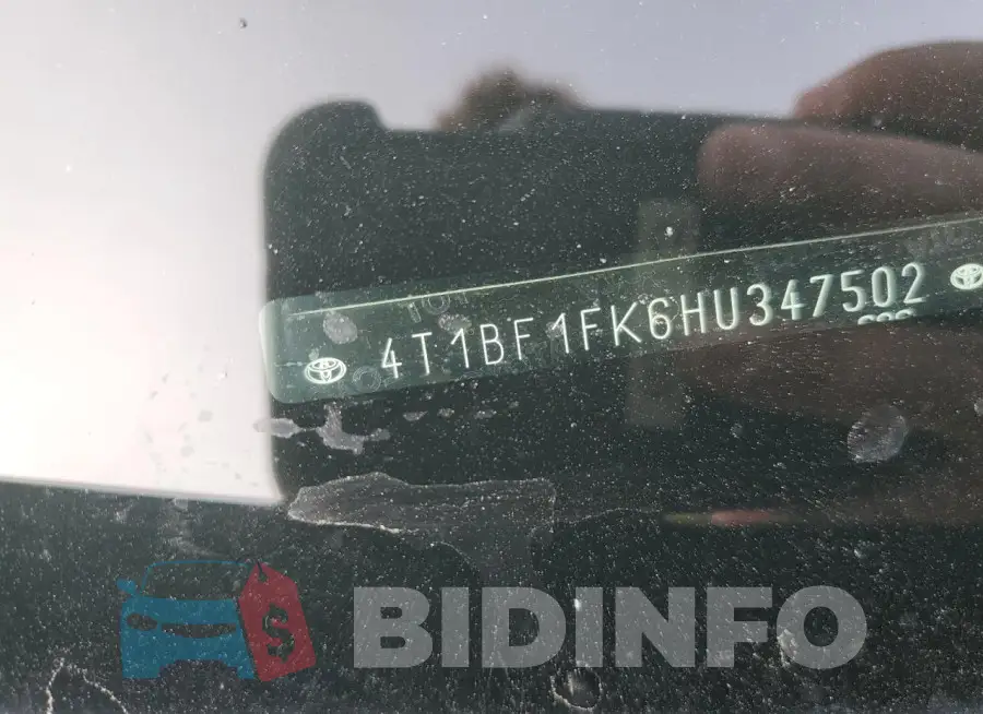 4T1BF1FK6HU347502 Photo# 12