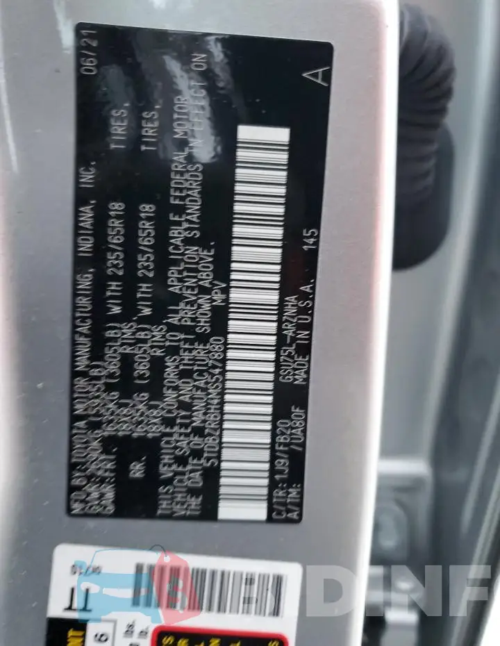 5TDBZRBH4MS547880 Photo# 14