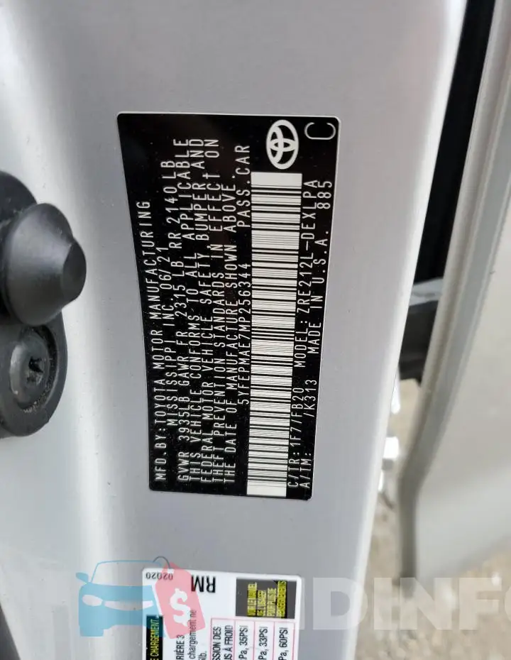 5YFEPMAE7MP256344 Photo# 12