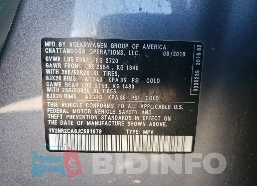 1V2NR2CA6JC591879 Photo# 12