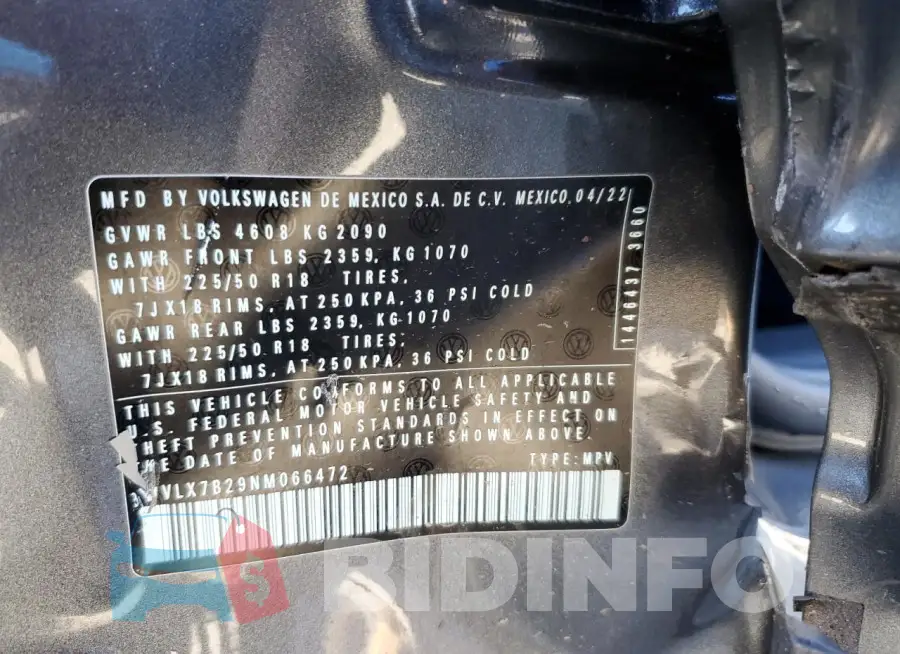 3VVLX7B29NM066472 Photo# 12