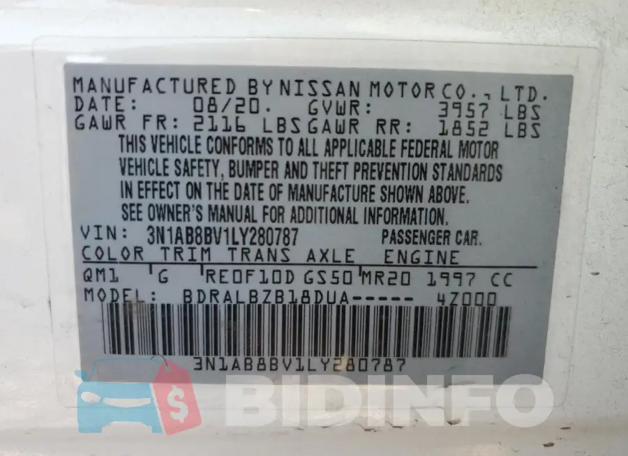 3N1AB8BV1LY280787 Photo# 12