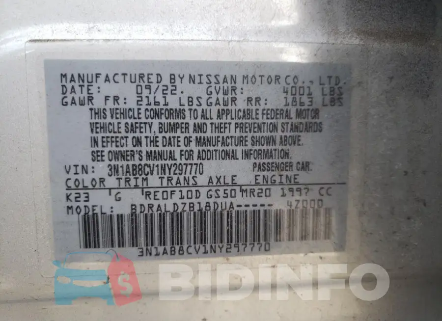 3N1AB8CV1NY297770 Photo# 12