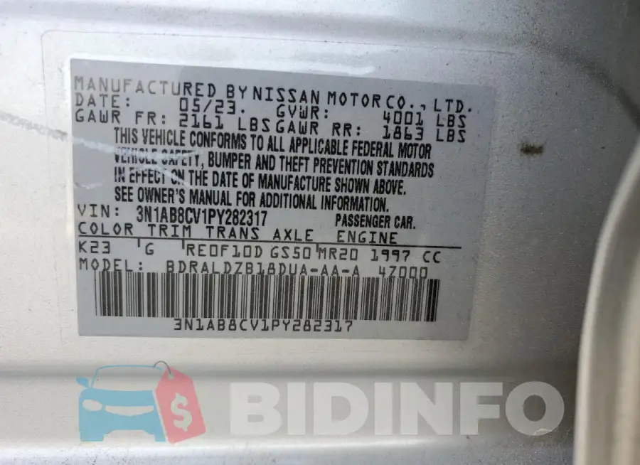 3N1AB8CV1PY282317 Photo# 13