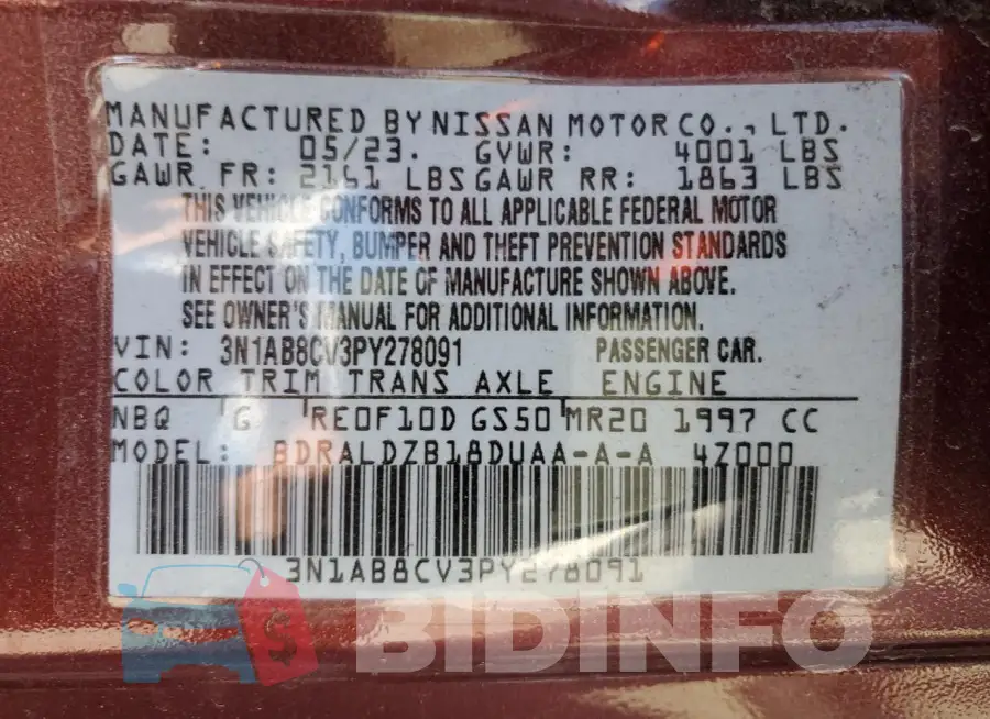 3N1AB8CV3PY278091 Photo# 12