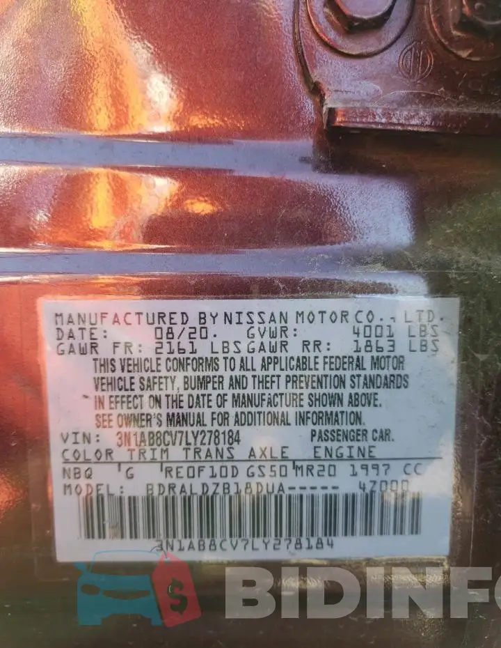 3N1AB8CV7LY278184 Photo# 13