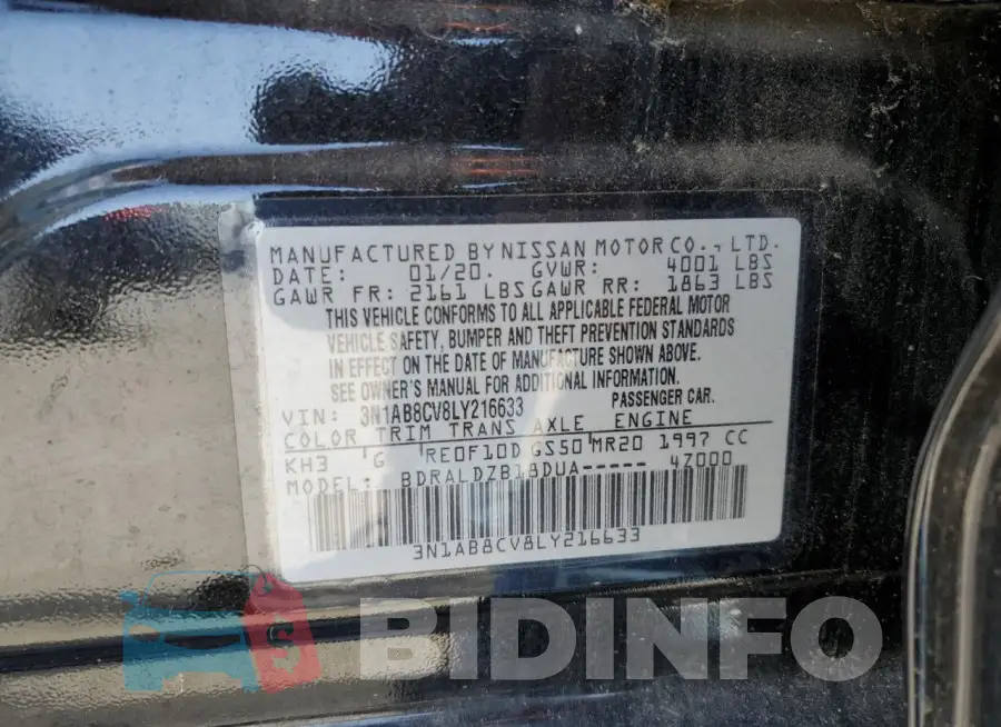 3N1AB8CV8LY216633 Photo# 12