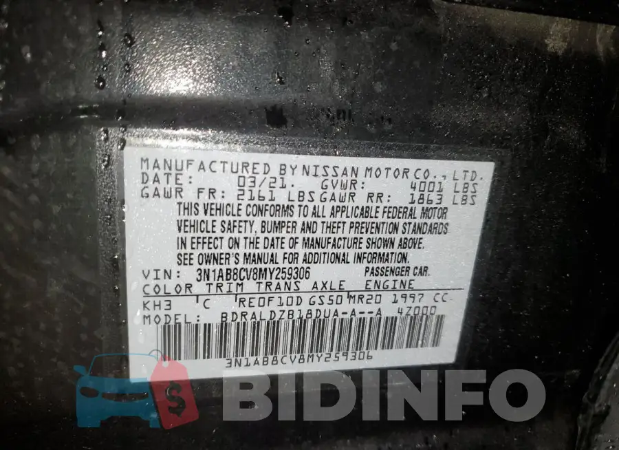 3N1AB8CV8MY259306 Photo# 12