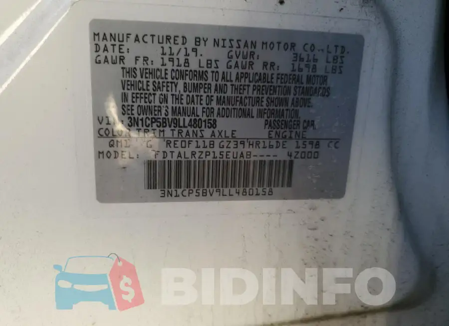 3N1CP5BV9LL480158 Photo# 12