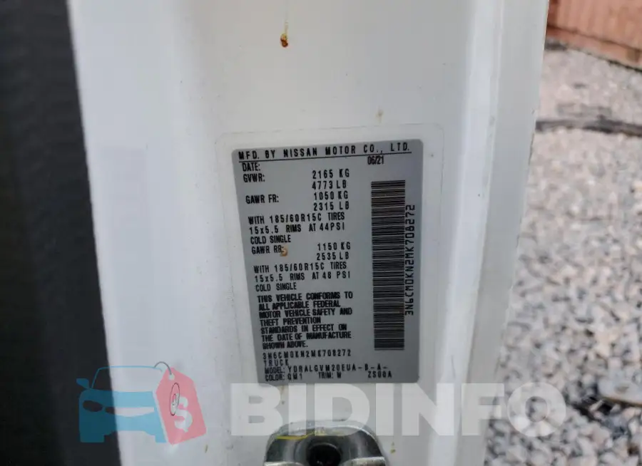3N6CM0KN2MK708272 Photo# 13