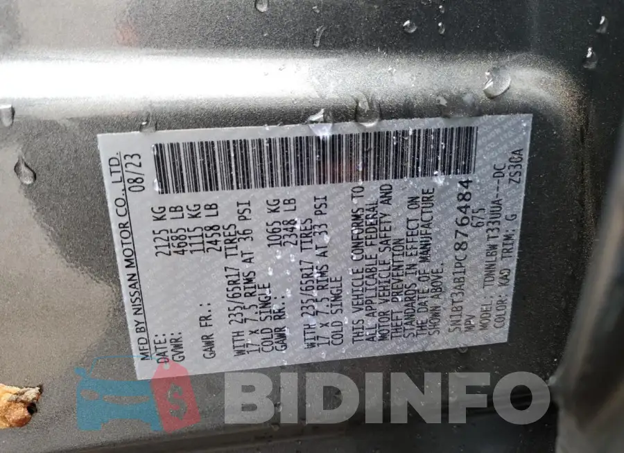 5N1BT3AB1PC876484 Photo# 13