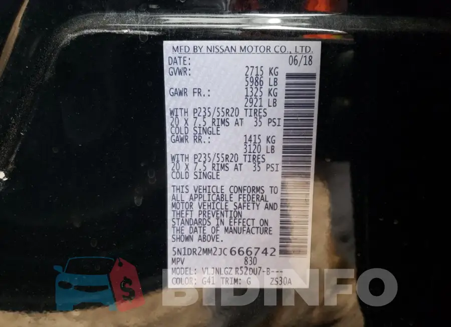 5N1DR2MM2JC666742 Photo# 13