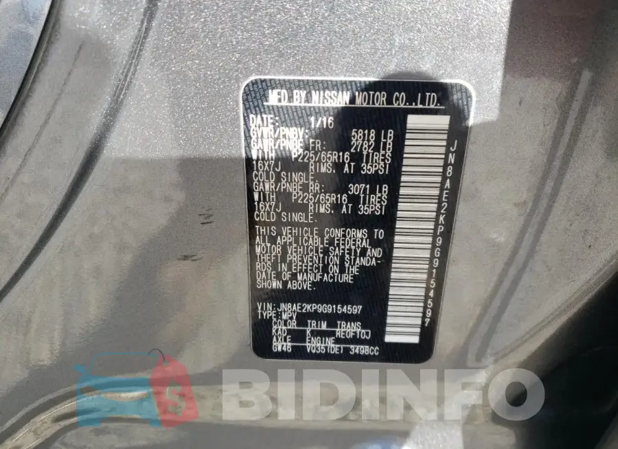 JN8AE2KP9G9154597 Photo# 13