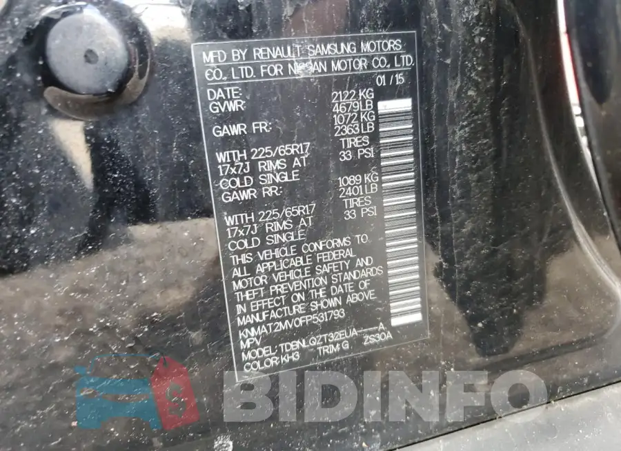 KNMAT2MV0FP531793 Photo# 12