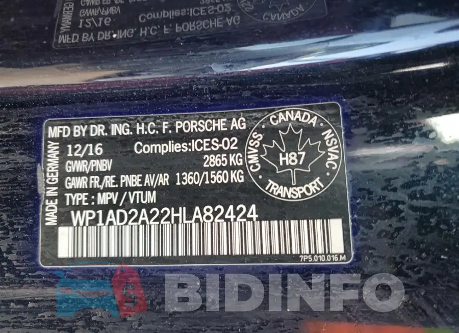 WP1AD2A22HLA82424 Photo# 13