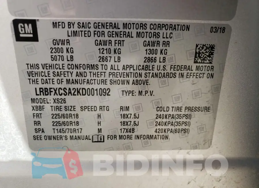 LRBFXCSA2KD001092 Photo# 14