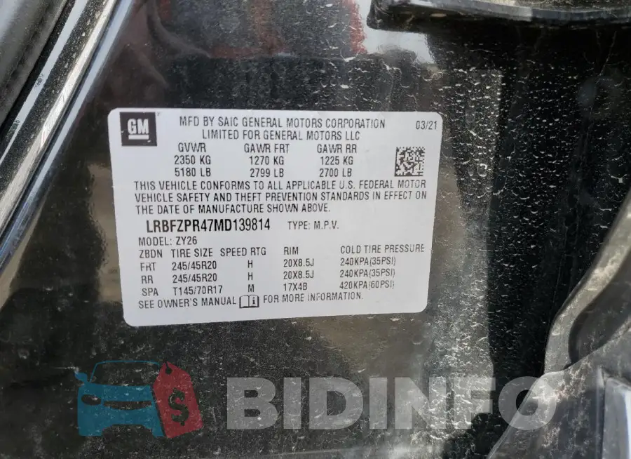 LRBFZPR47MD139814 Photo# 13