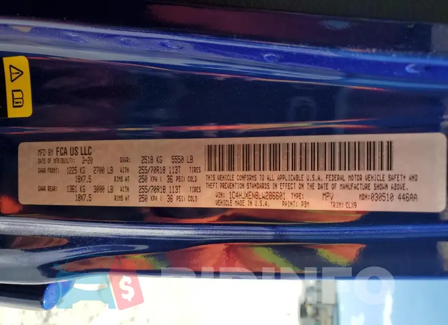 1C4HJXEN8LW286601 Photo# 12