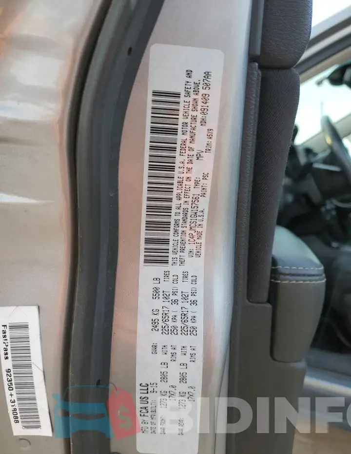 1C4PJMCS1GW157561 Photo# 12