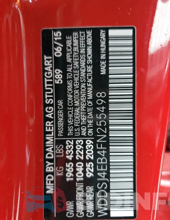 WDDSJ4EB4FN255498 Photo# 12