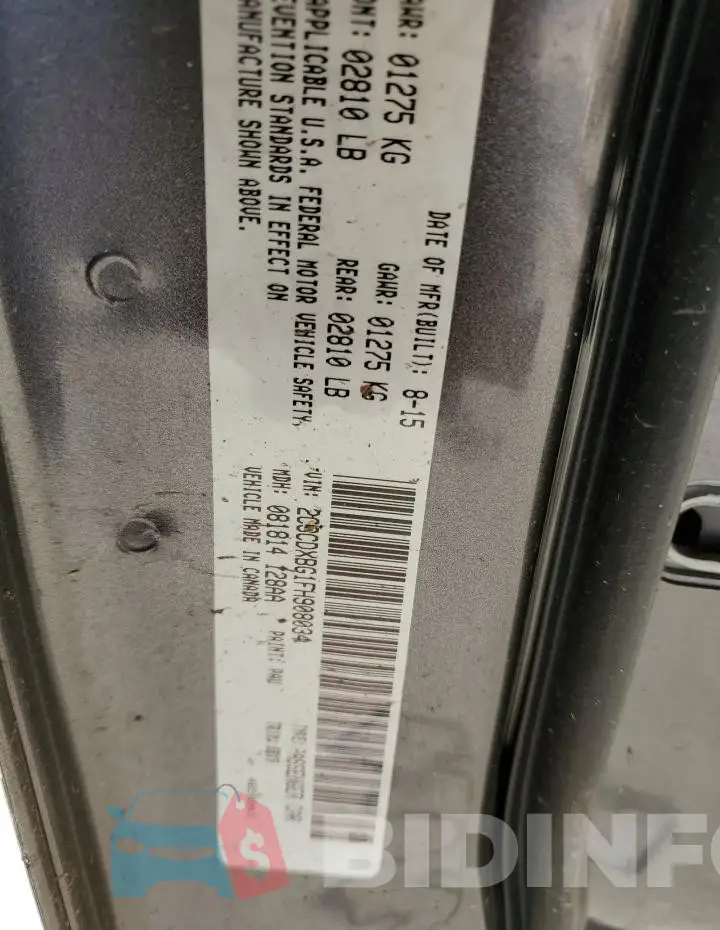 2C3CDXBG1FH908034 Photo# 12