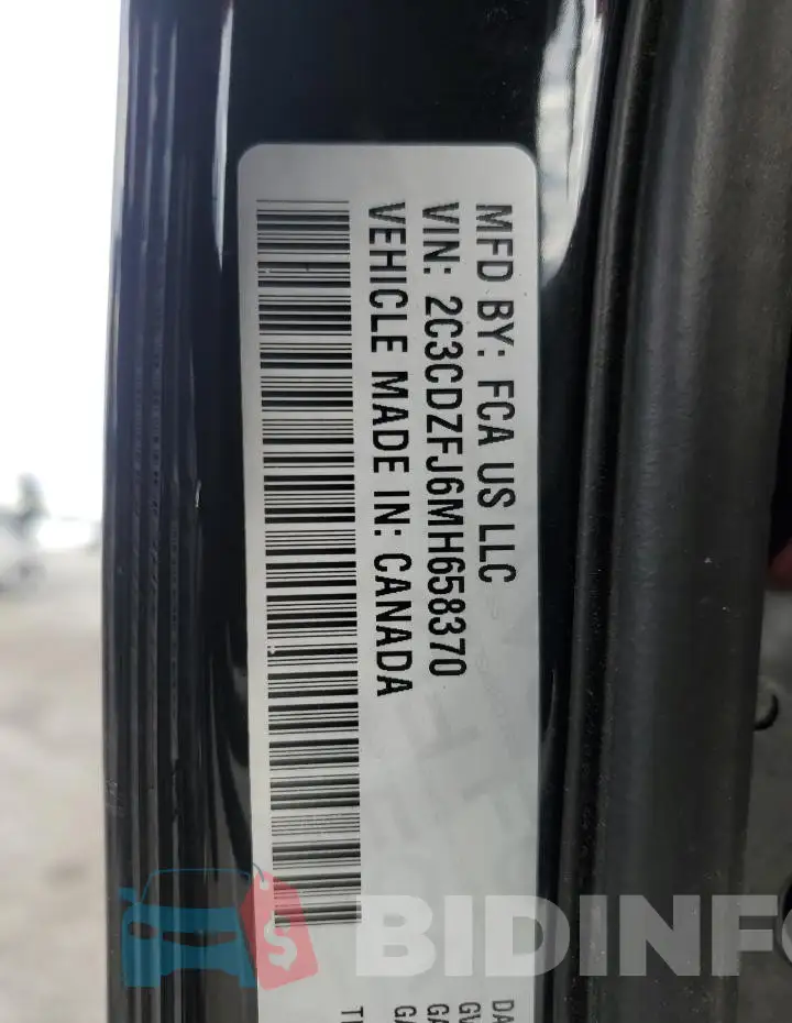 2C3CDZFJ6MH658370 Photo# 13