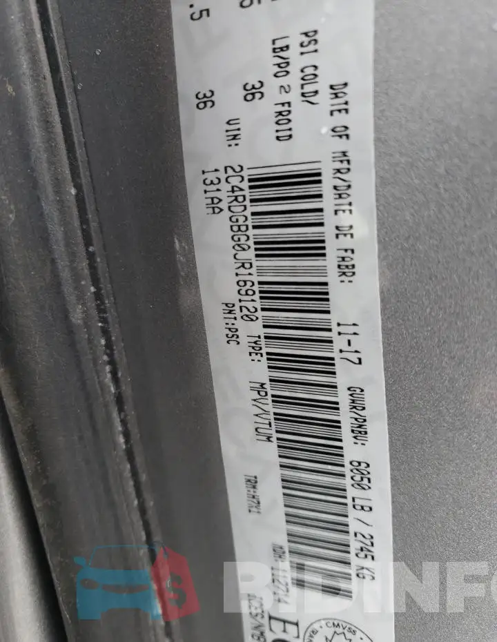 2C4RDGBG0JR169120 Photo# 14